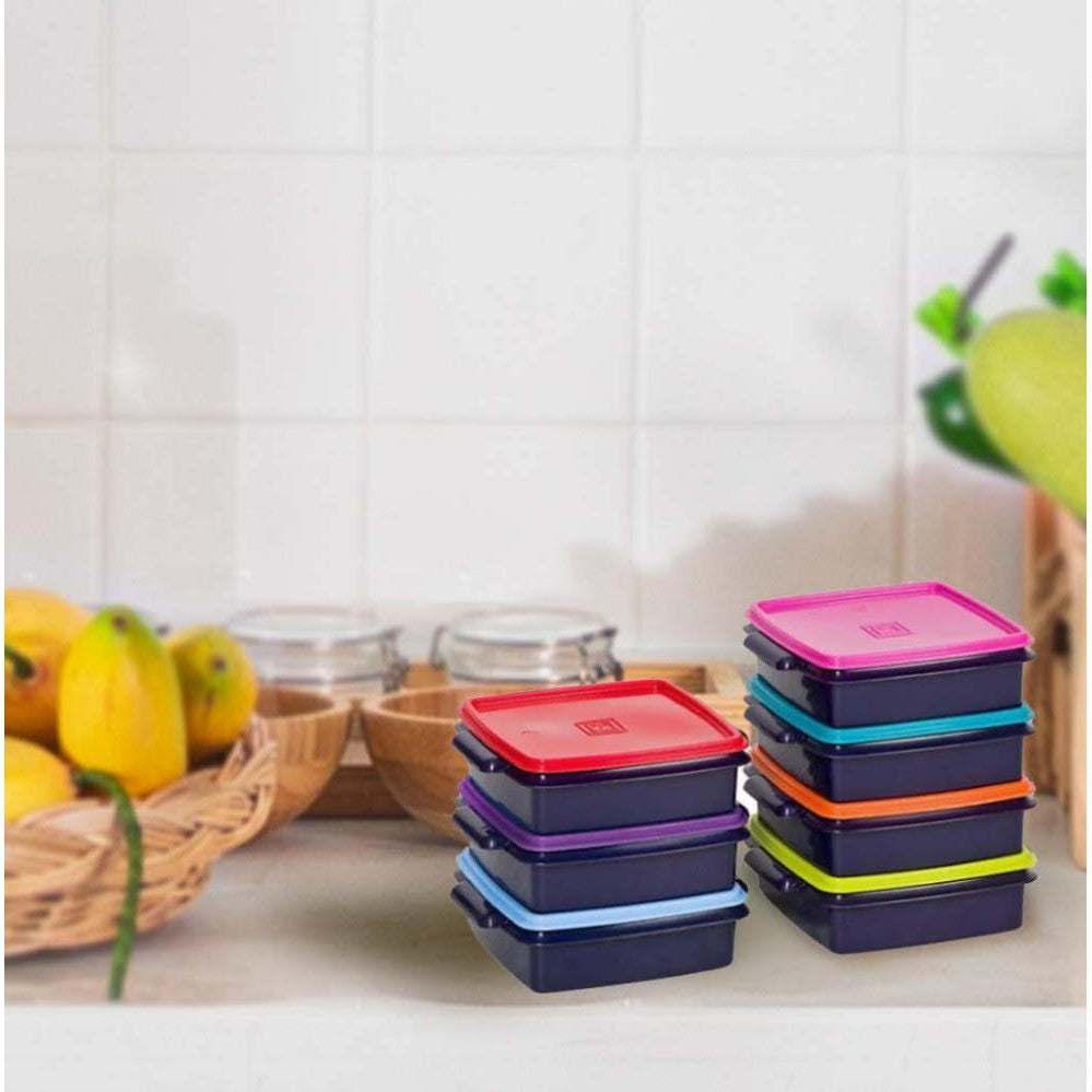 Plastic Lunch Box Square 1L 1pc Buzz Contour Housewares