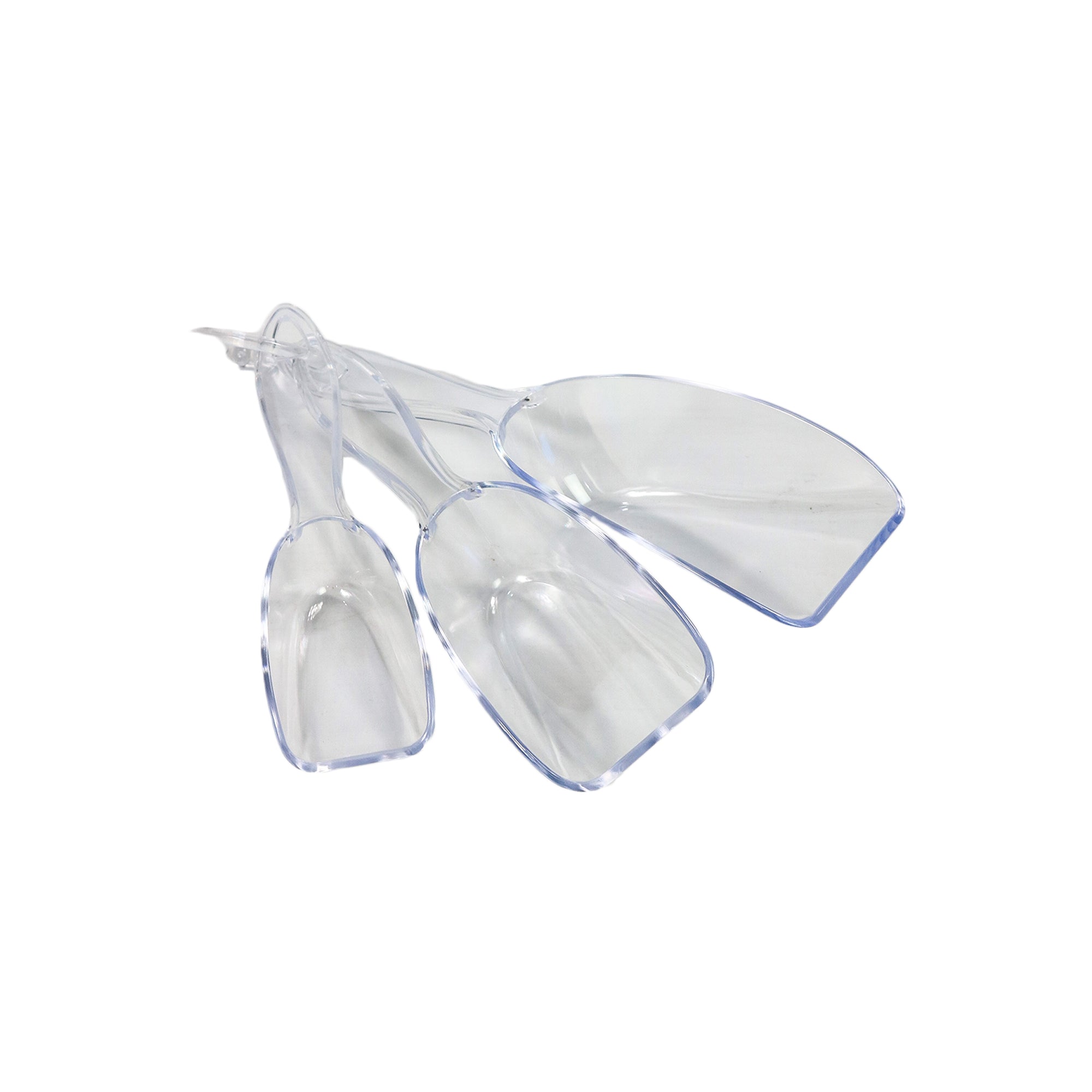 Plastic Scoop Set Clear 3pack 9303