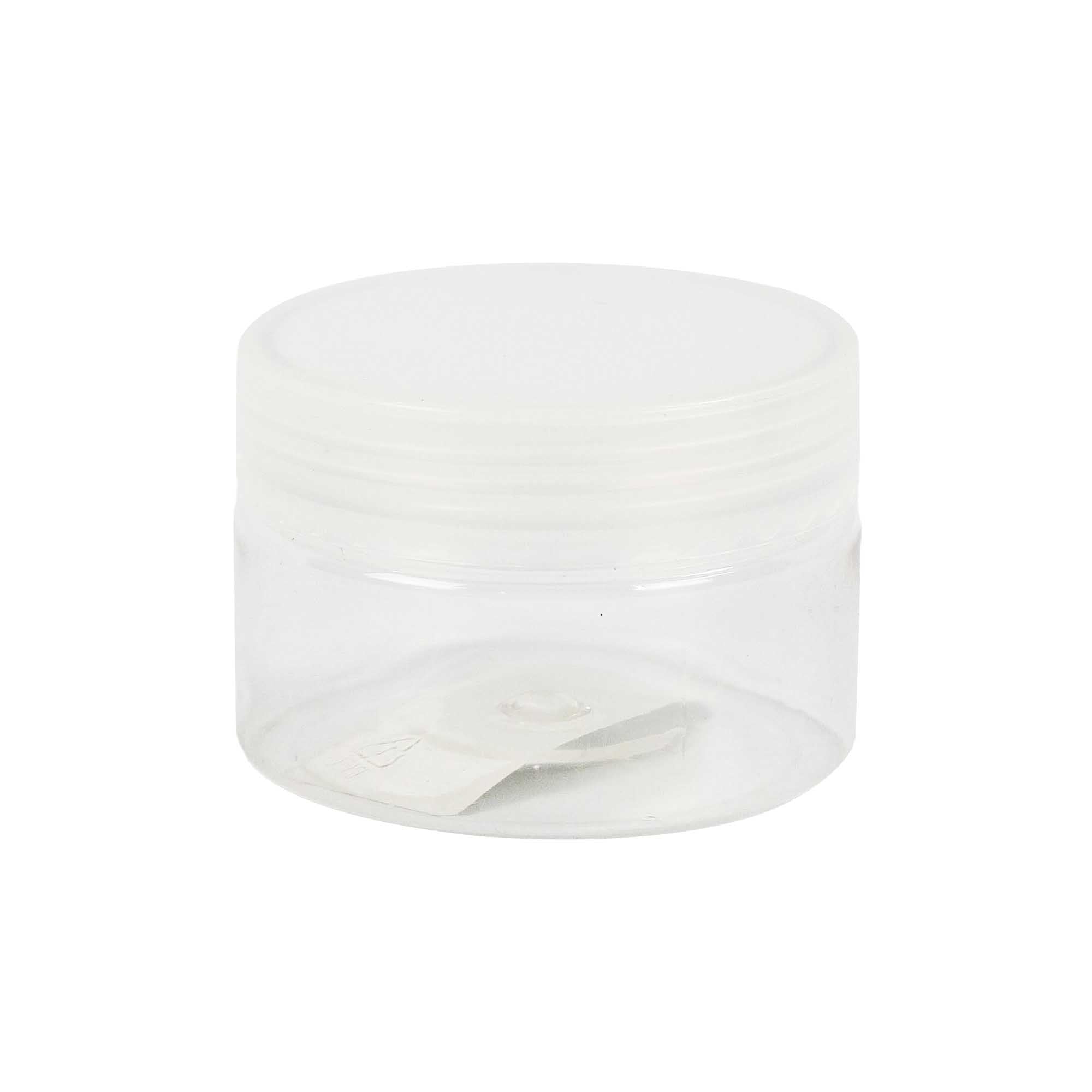100g PET Plastic Cosmetic Jar with Transparent Lid