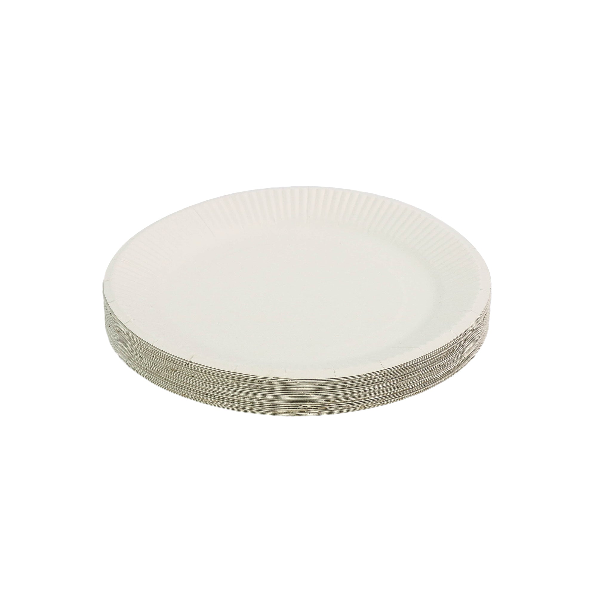 Disposable Paper Plates 230mm White 50pack