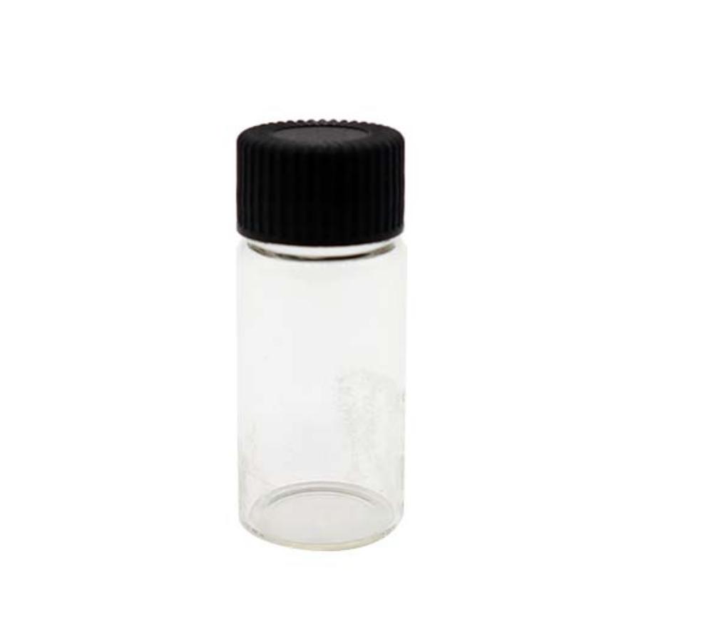 10ml Glass Bottle Vial Flint with Cap Lid Black Expe Liner