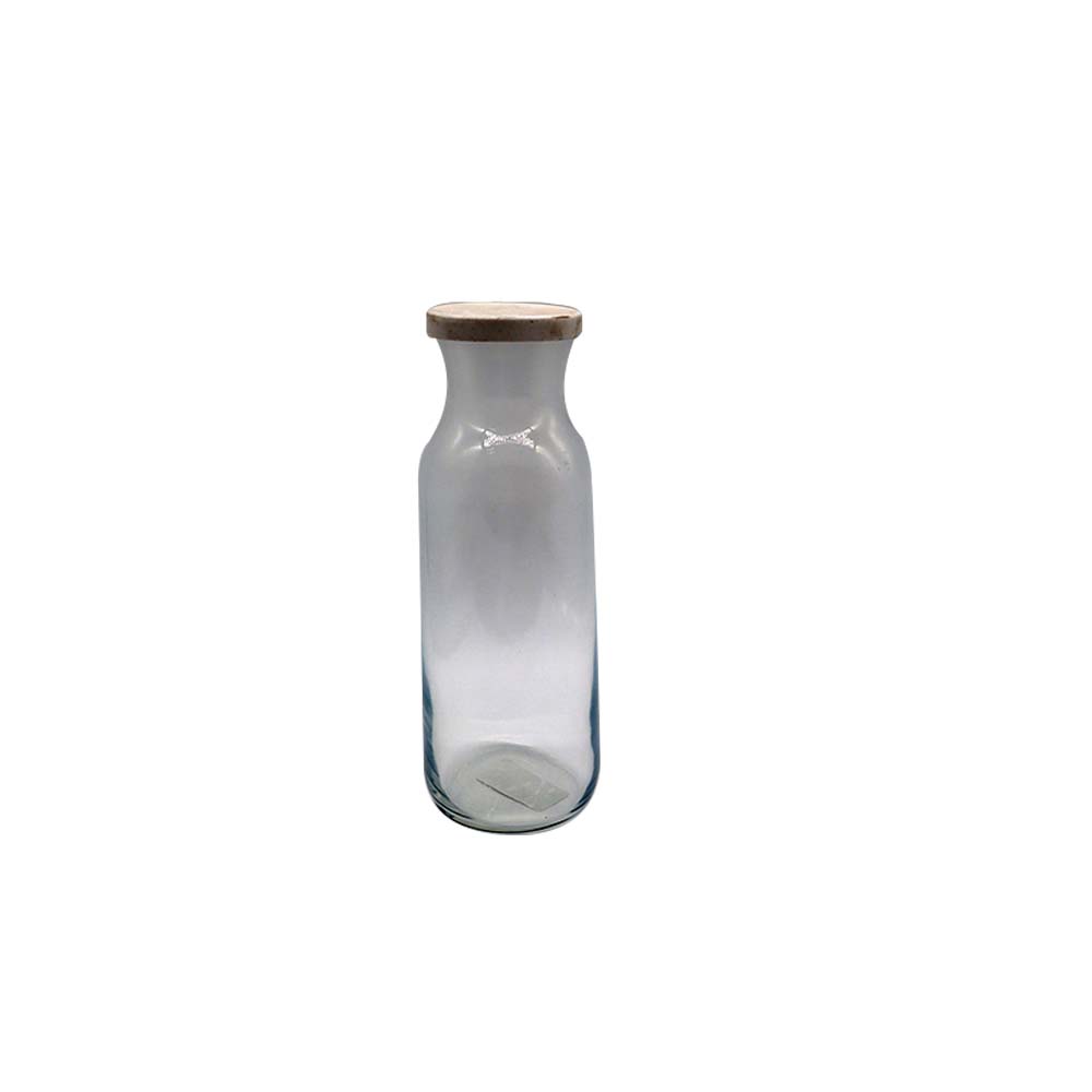 LAV Glass Carafe 1.2L Water Jug Bottle with white rubber Lid SGN1849