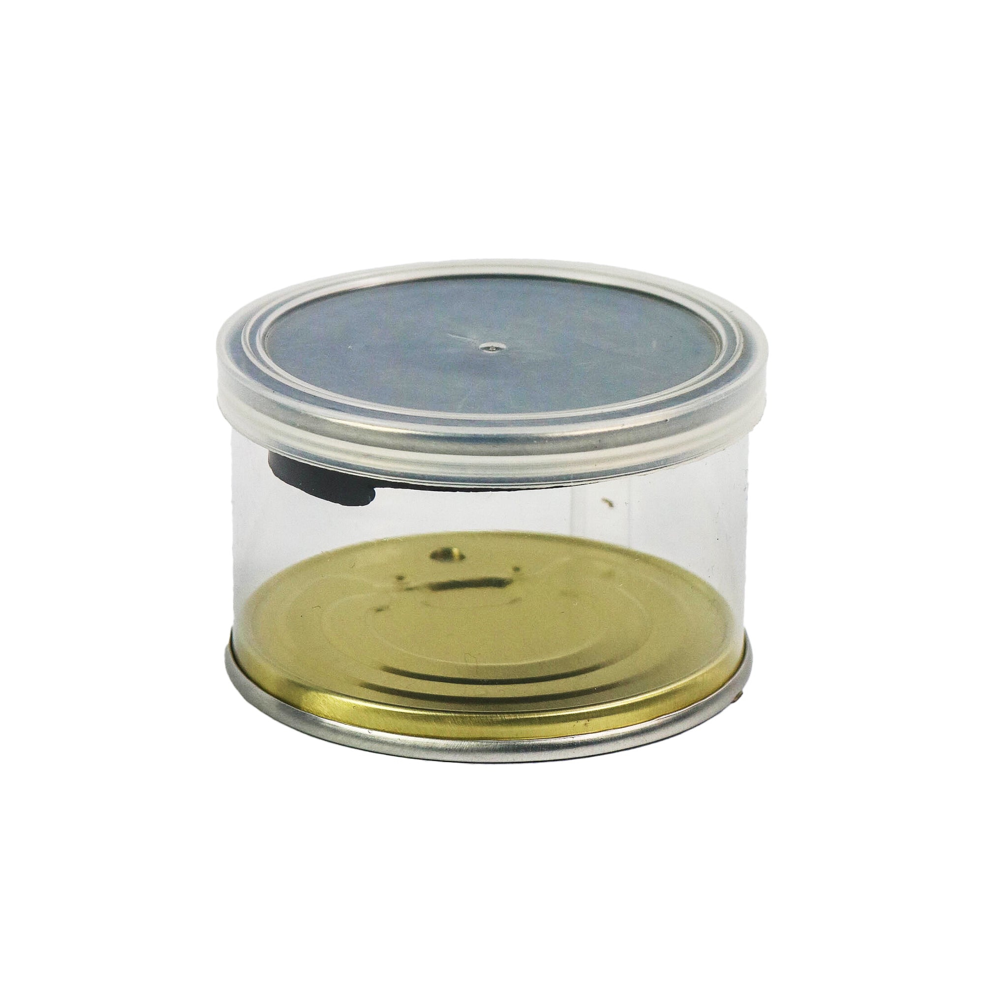 75ml PET Food Sealed Plastic Jar with Tin Lock Lid