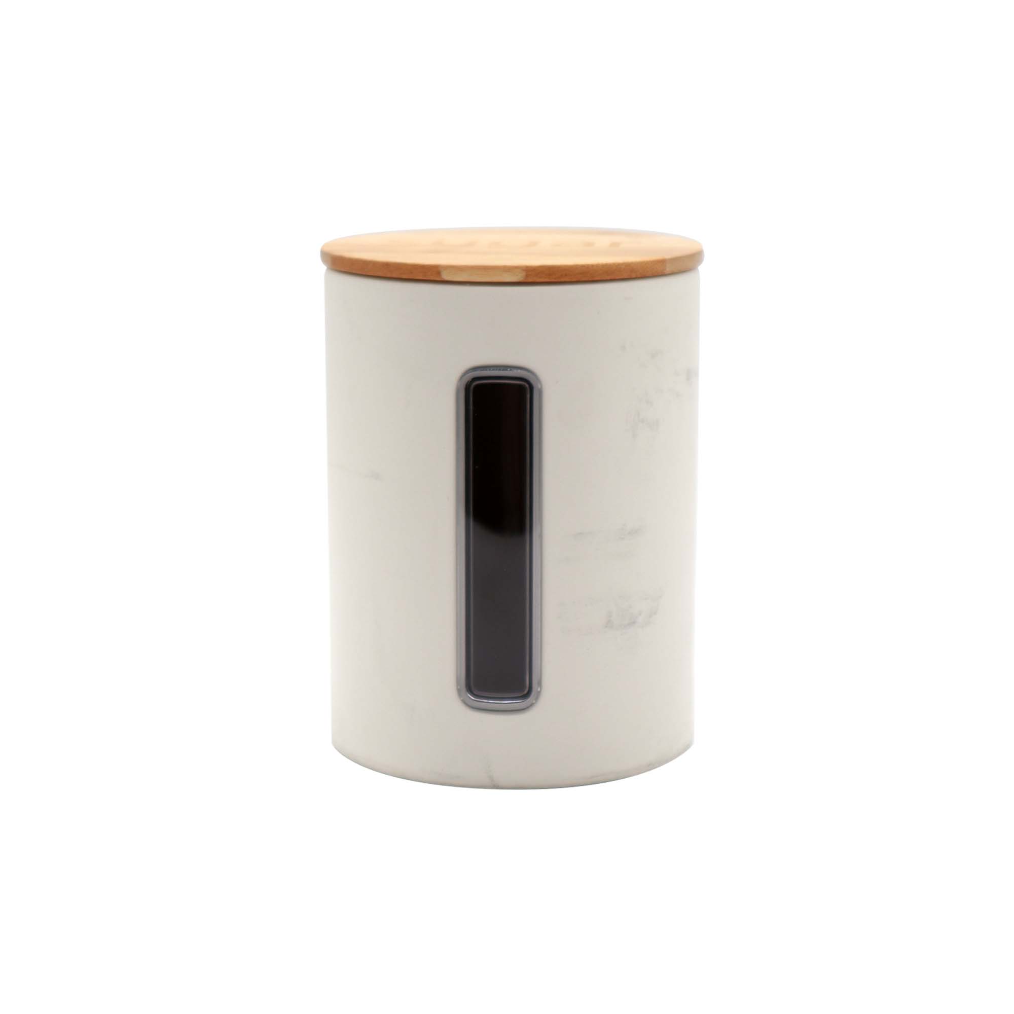 Canister Cream with Bamboo Lid Sugar