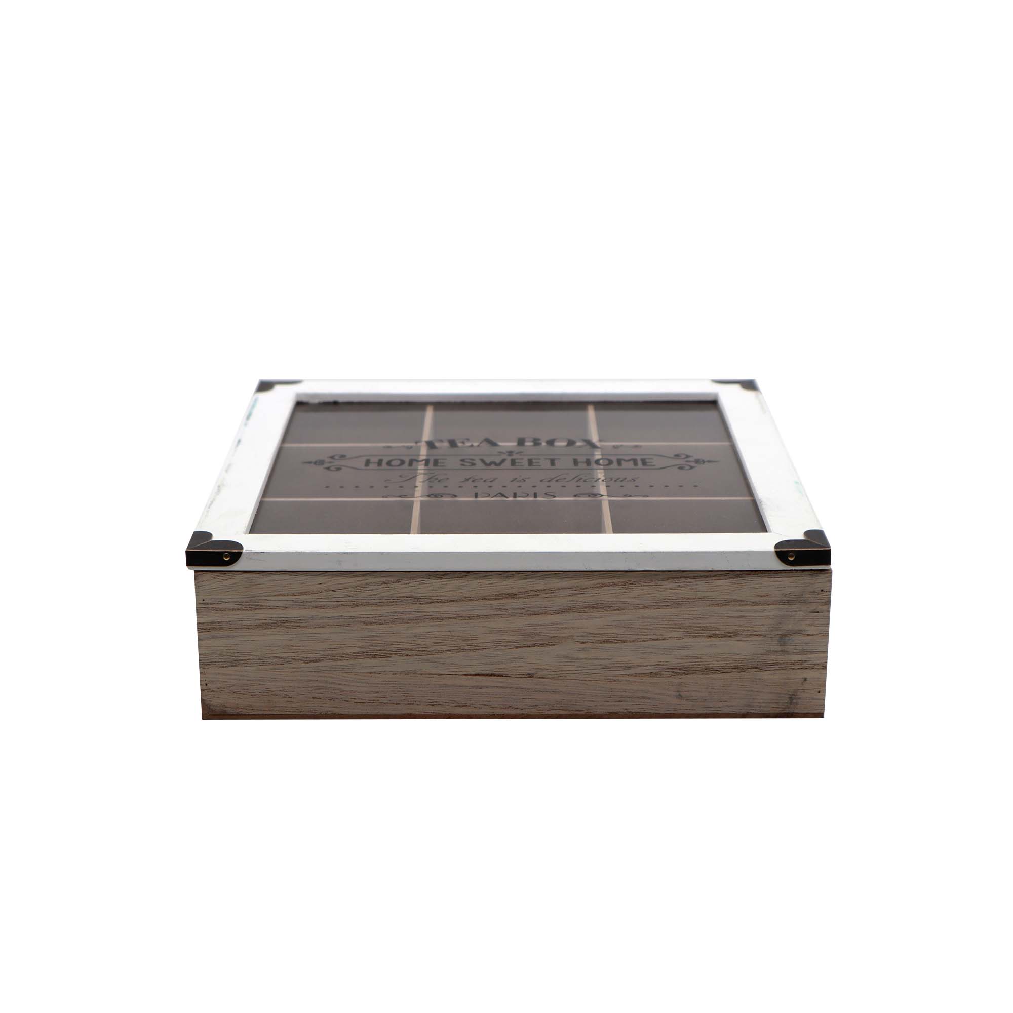 Tea Box Wood 24x24x7cm