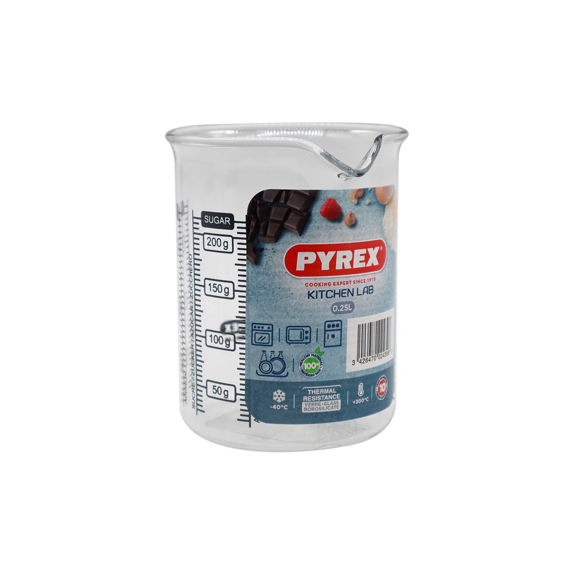 Pyrex Mesuring Glass 250ml kitchen Lab