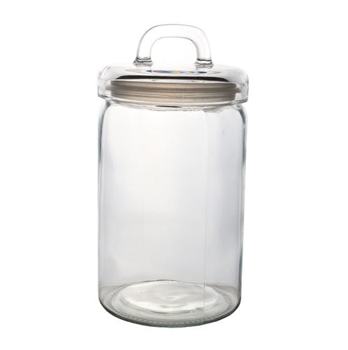 Canister Glass Round Loop Lid 1.6L