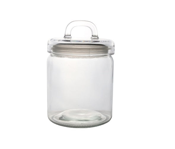 Canister Glass Round Loop Lid 1.2L 27575