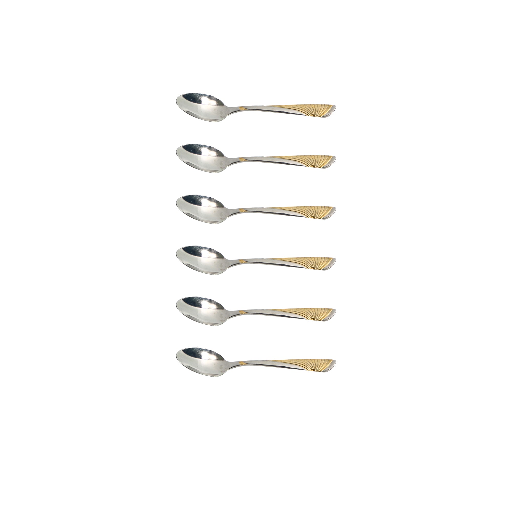 Spoon 6 pack with Gold Colour Cover Stainless Steel XSS2255