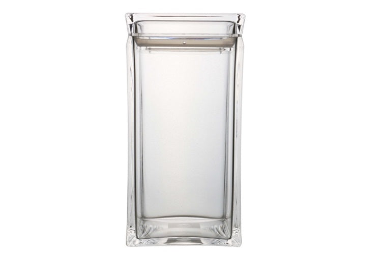 Plastic Acrylic Storage Canister Prism 1.1L 19403