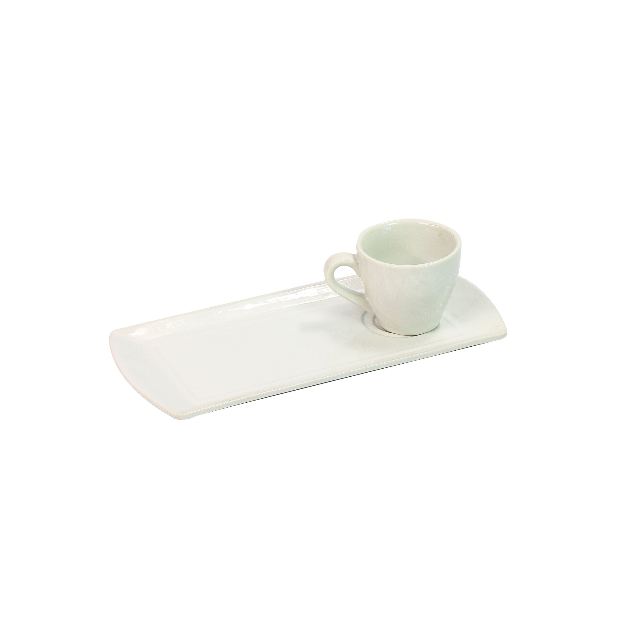 Ceramic Cafe Latte Coffee Mug 220ml with 11.75inch Saucer Serving Plate
