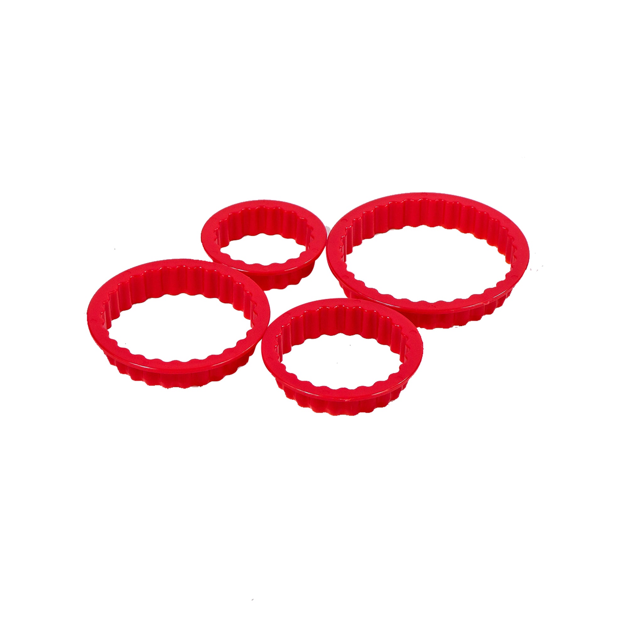 Plastic Cookie Cutters Round 4pack 227-1