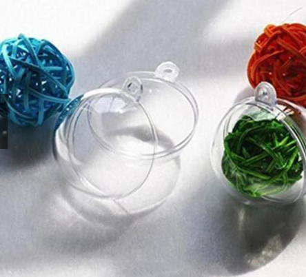 Acrylic Clear Plastic Ball Bubble Ornaments Assorted