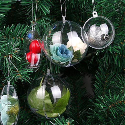 Acrylic Clear Plastic Ball Bubble Ornaments Assorted