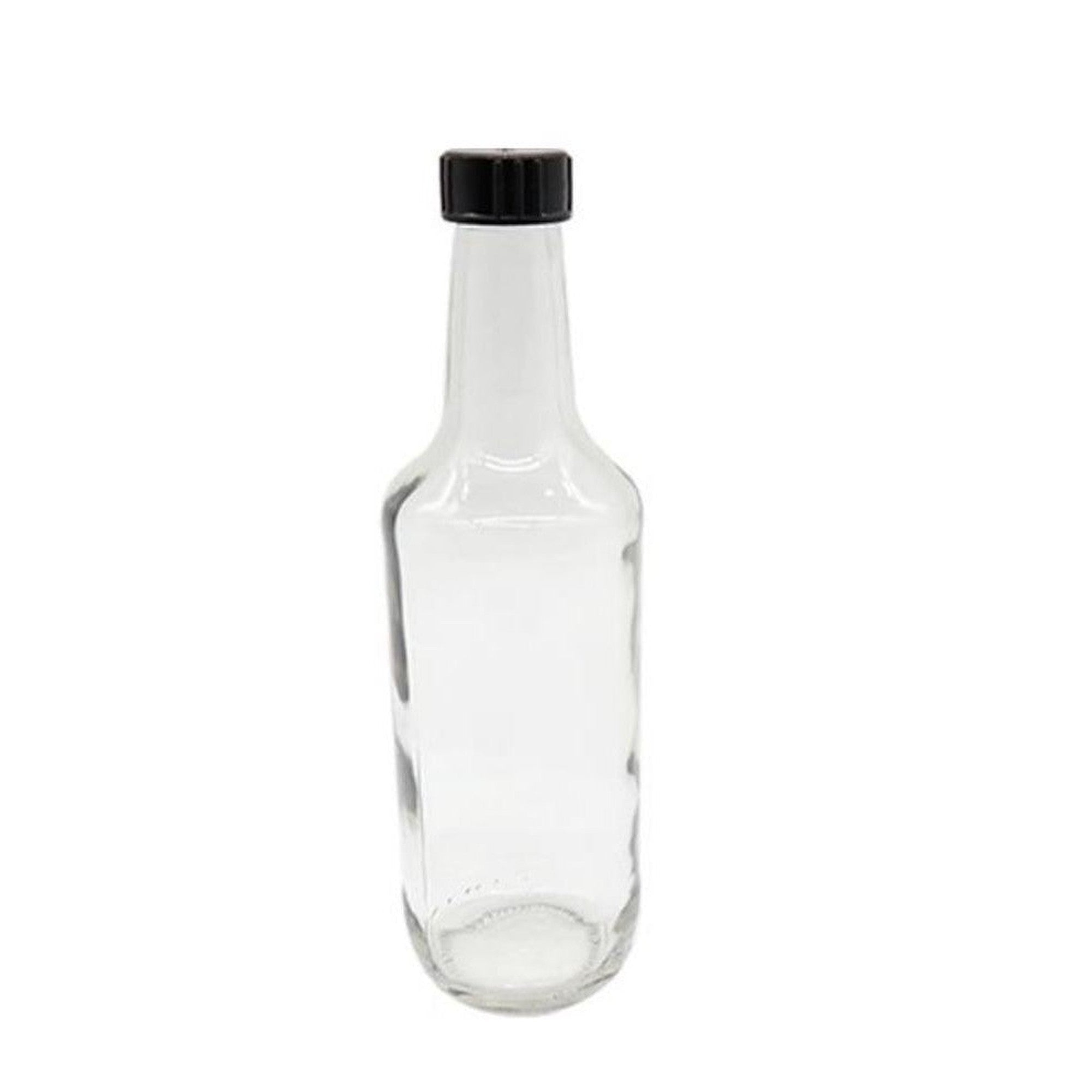 Consol 250ml Glass Worcester Sauce Bottle 250ml with Black Lid BN0723