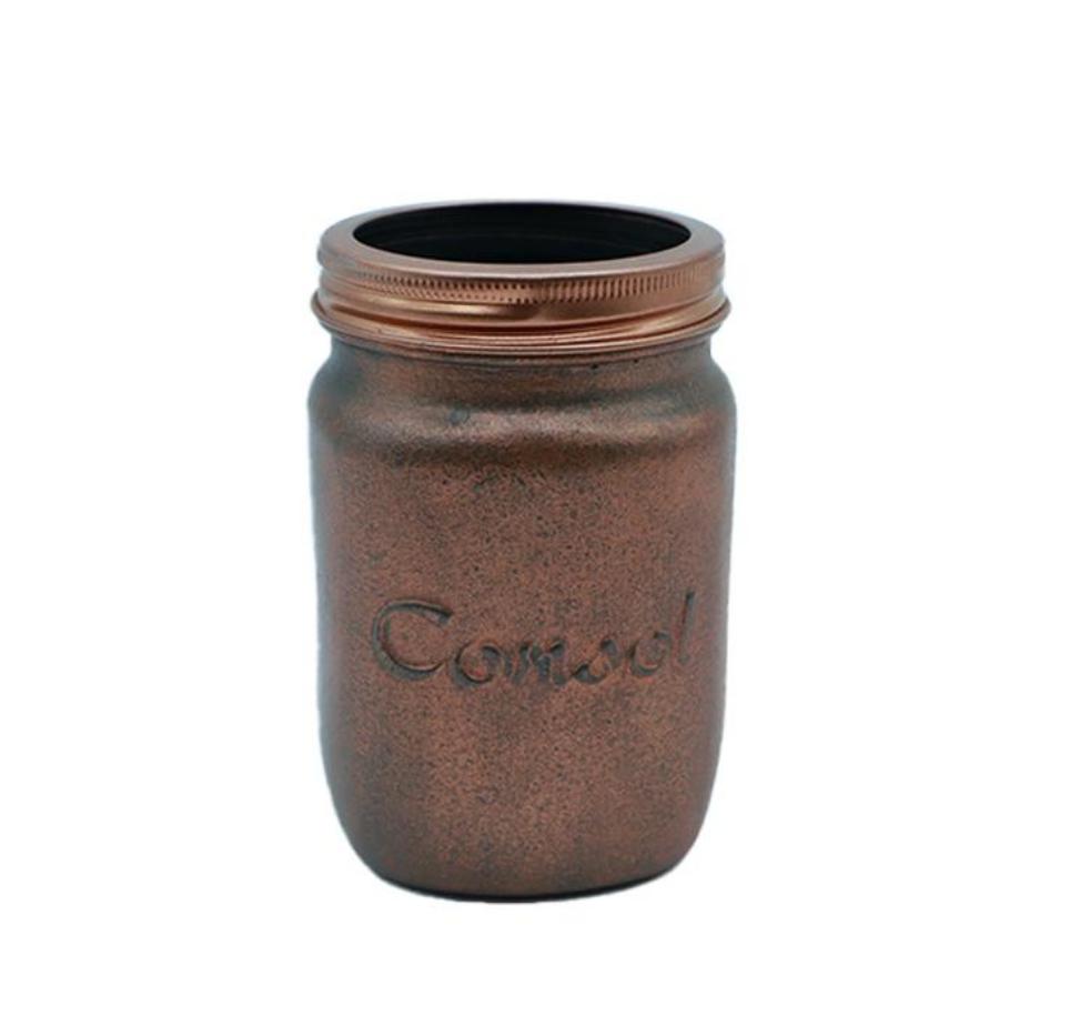 250ml Glass Jar Copper Finish