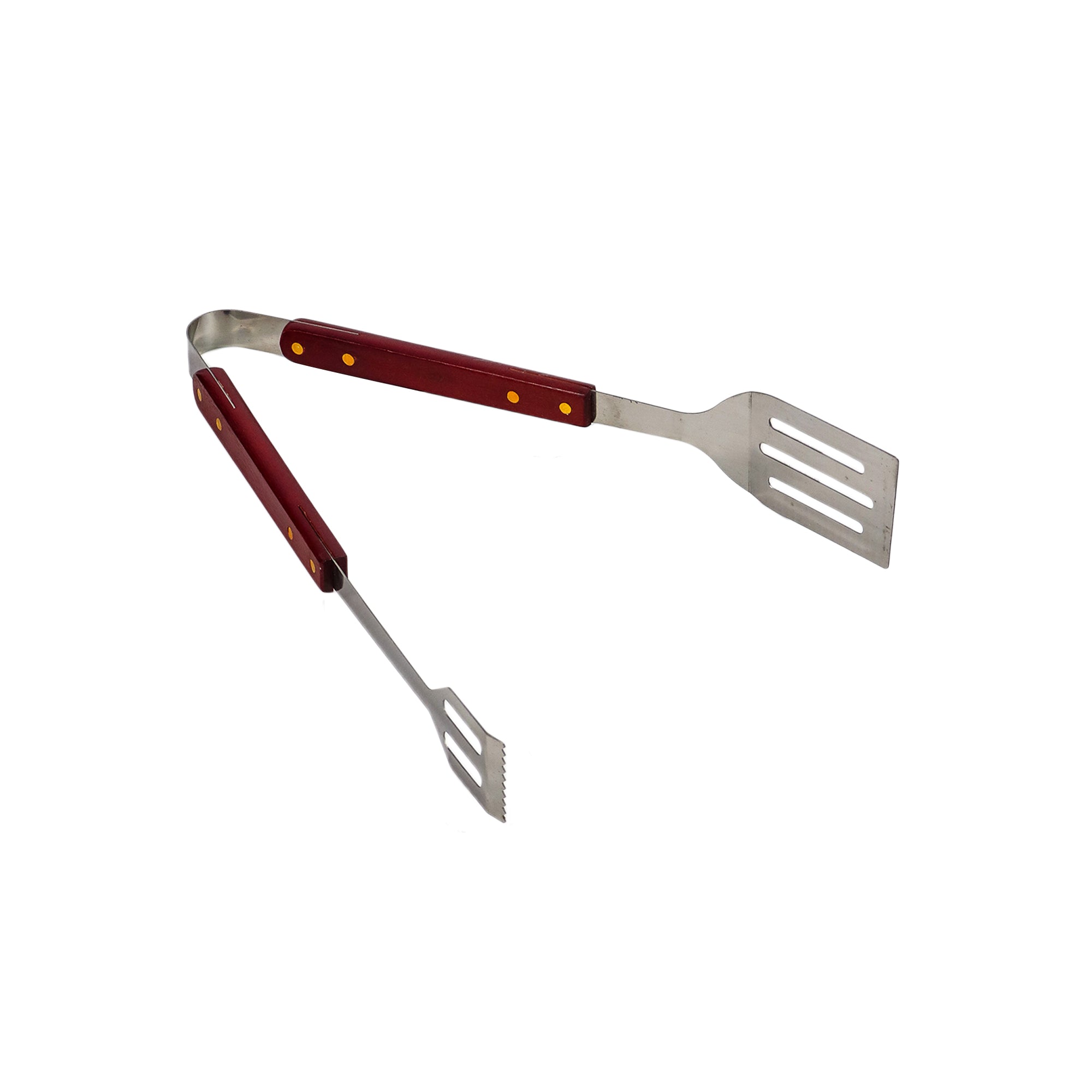 BBQ Braai Tong Stainless Steel with Wood handle