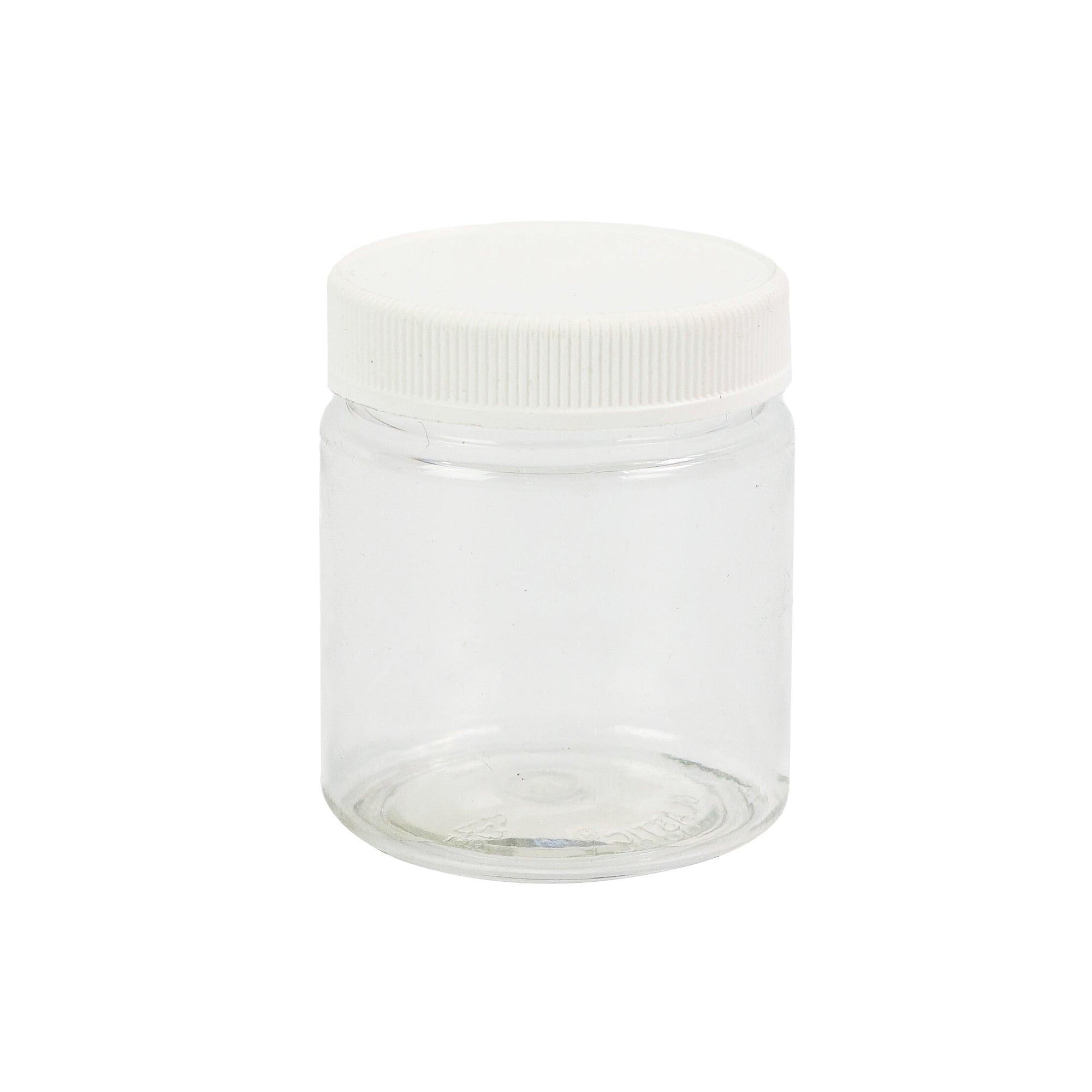 Plastic Jar 100ml PET Bottle Round with Screw Lid - PET53-701C