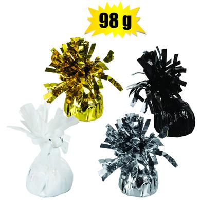 Helium Balloon Weights 98g with  Colour Foil Cellophane