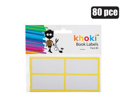 Khoki Self Adhesive Border Labels Rectangle 80pc