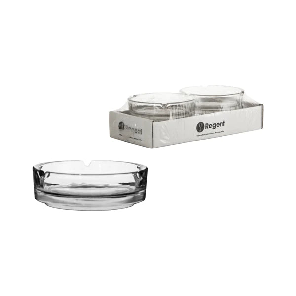 Regent Glass Ashtray Club Round Stackable 100mm 10298