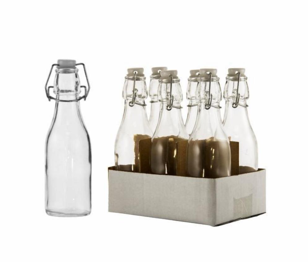 Regent Glass Bottle 250ml Sauce with Swing Clip Lid 10570