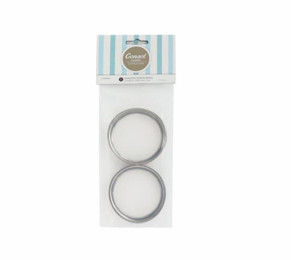 Consol Jar Screw Rings 2pc for 500ml and 1L Jars 14431