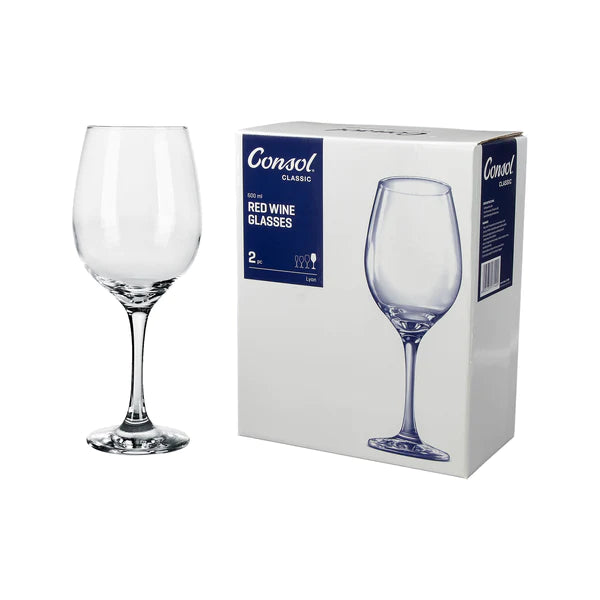 Consol Lyon Glass Tumbler Stem Red Wine 600ml 17140