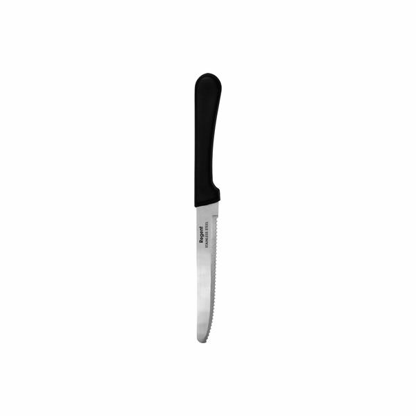 Regent Steak Knife with Round Tip and Black PP Handle 21322