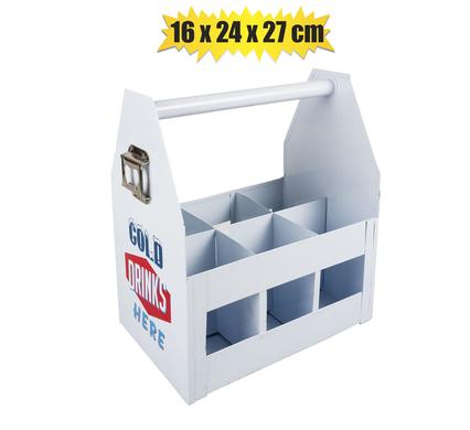 Drinks Holder 6-Division with Opener 27x24x16cm