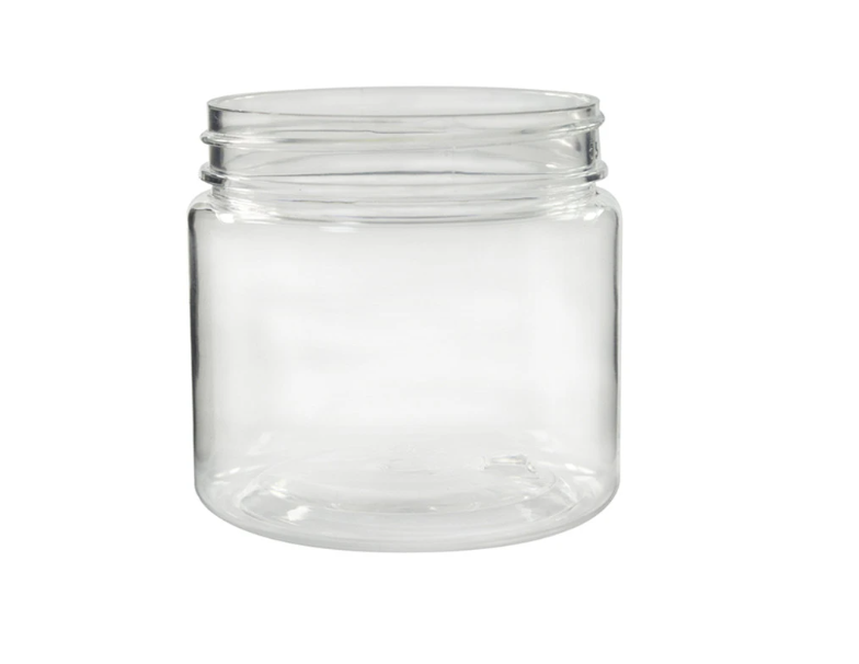 PET Plastic Jar with Aluminium Screw on Lid