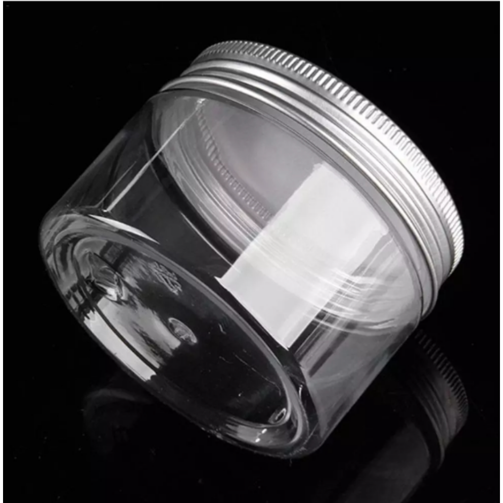 PET Plastic Jar with Aluminium Screw on Lid