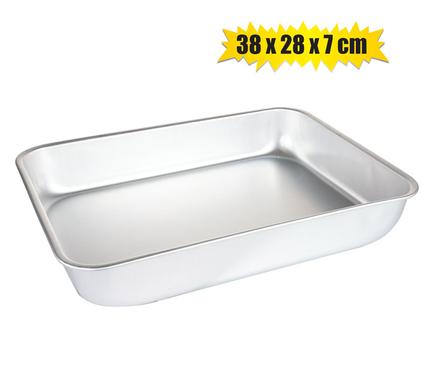 Bakeware Tray Pan Sheet Aluminium Rectangle 38x28x7cm