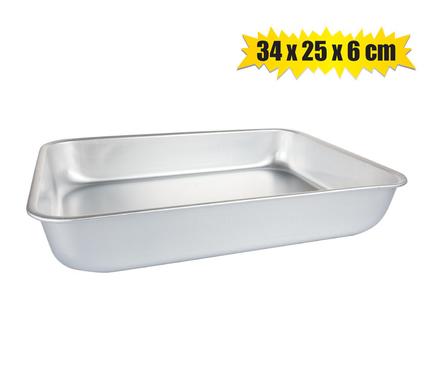 Bakeware Tray Pan Sheet Aluminium Rectangle 34x25x6cm