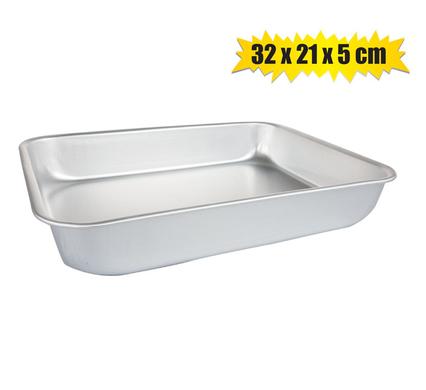 Bakeware Tray Pan Sheet Aluminium Rectangle 32x21x5cm