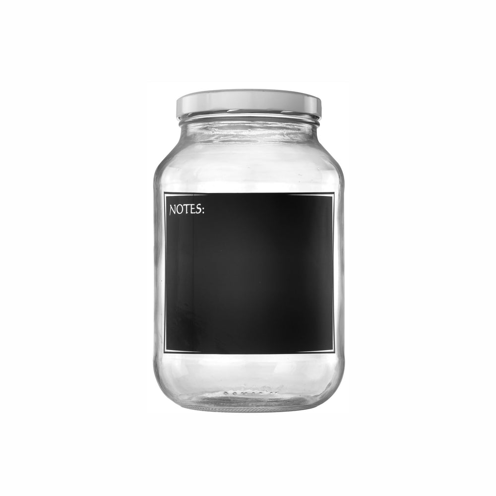 Consol 3L Glass Jar with Black Notes 27277