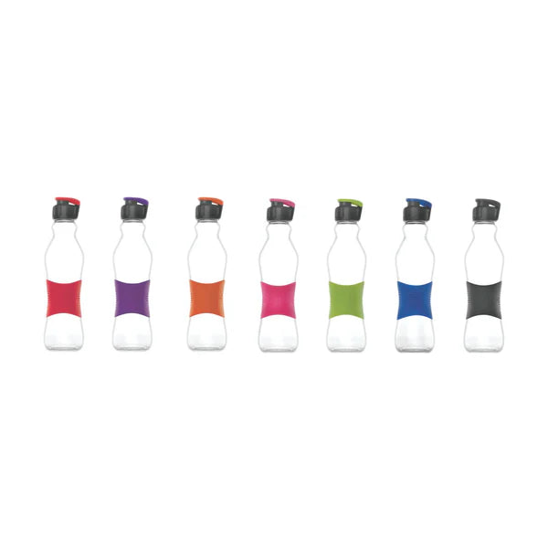 Consol 500ml Glass Grip 'n Go Active Water Bottle with Sports Lid 27496