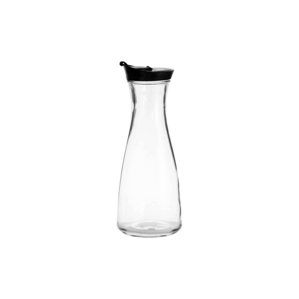 Regent Glass Carafe 850ml with Black Lid 27660