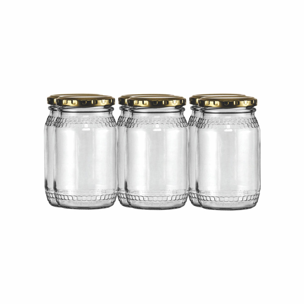 Consol Glass Honey Jar 352ml 6pack 27687