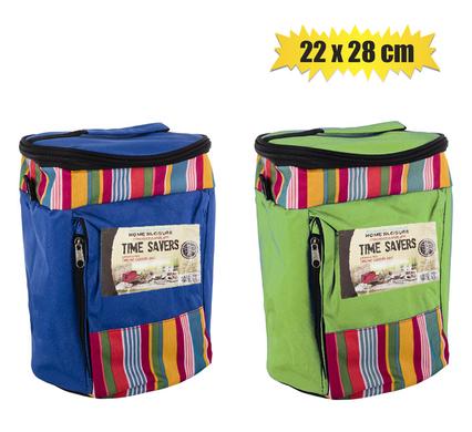 Nylon Cooler Bag with Pocket 28x22cm