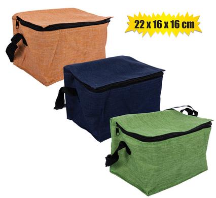 Cooler Bag Nylon 6 Pack Lunch Bag 22x16x16cm