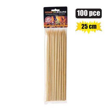 Bamboo Skewers 25cmx4mm 100pack