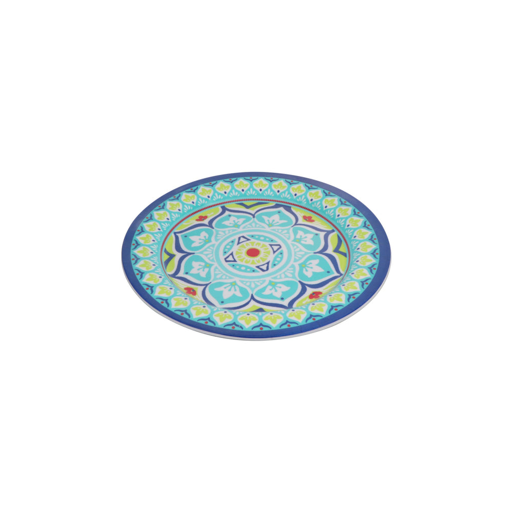 Moroccan Mandala Melamine Dinner Plate Blue 28580