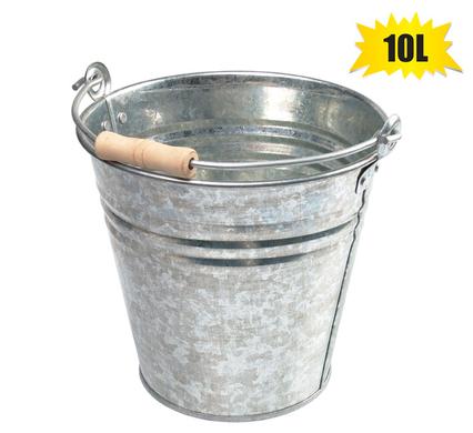 Bucket 10L Galvanized