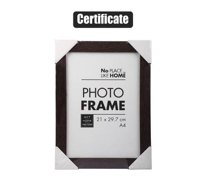 A4 Document Picture Frame Certificate Plastic Mahogany