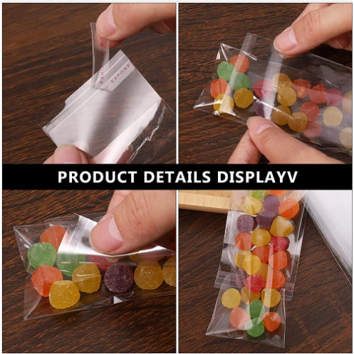 Polyprop Cellophane Selfseal Long Jewellery Gift Bag 8x55+4cm 30mic Punch Hanging Hole 100pack