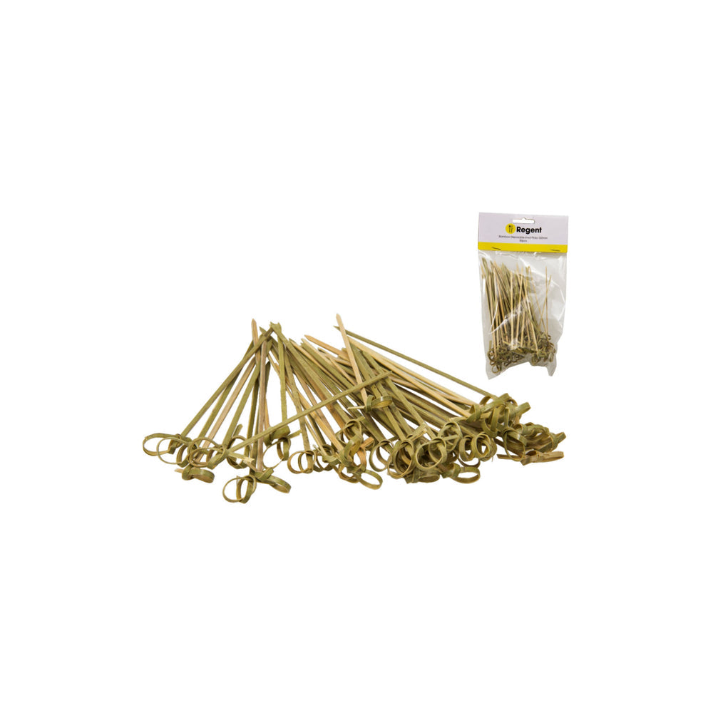 Regent Bamboo Disposable Knot Picks 12cm 50pack 35124
