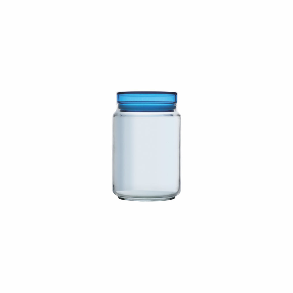 Luminarc 1L Glass Jar Colorlicious with Blue Lid 38044