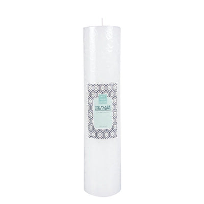 Scented Pillar Candle Round White 30x7cm