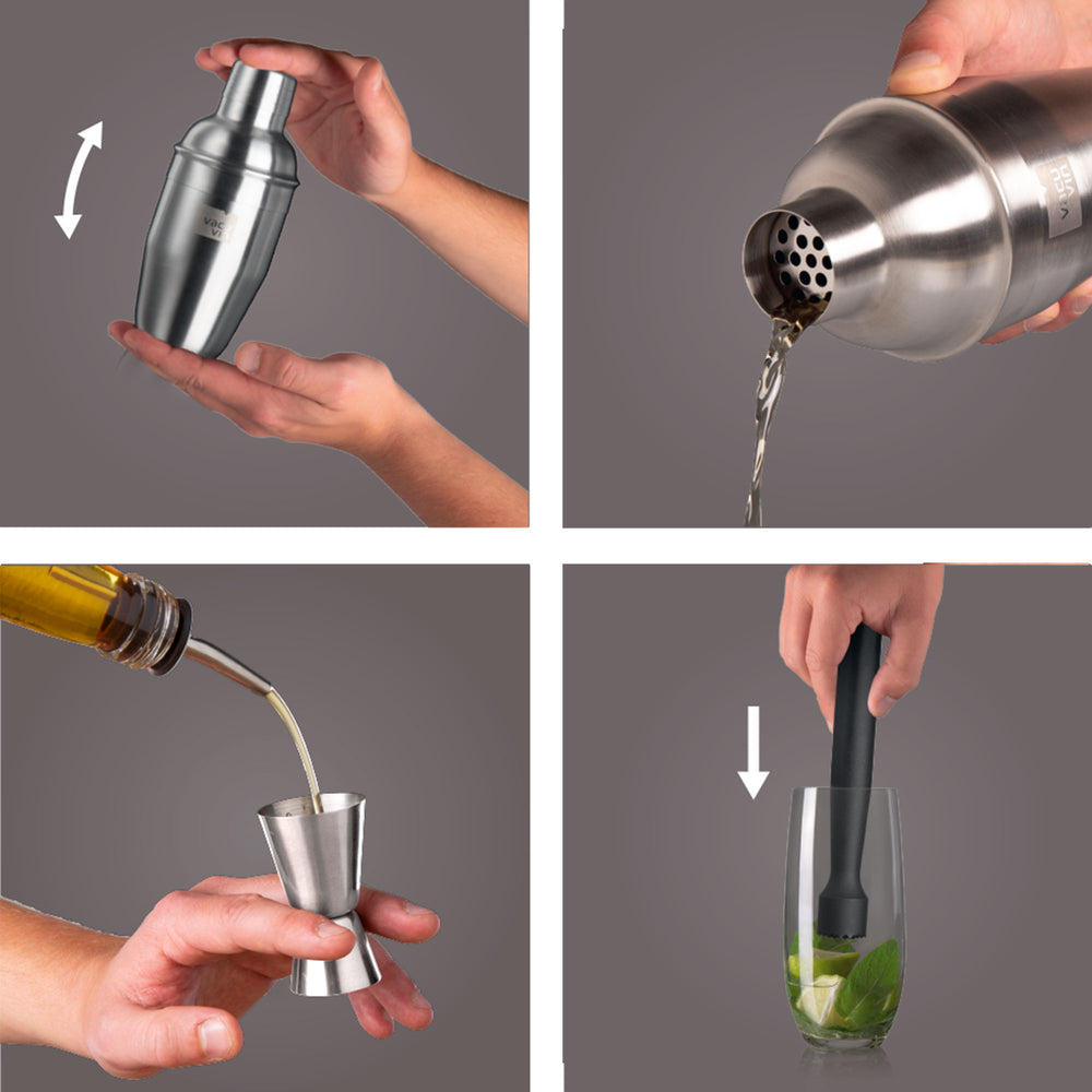 Vacu Vin Basic Cocktail Shaker 3pc Set 40220